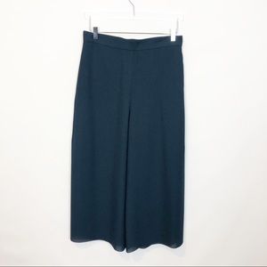 COS Prussian Blue Wide Leg Crop Culottes NWT 6